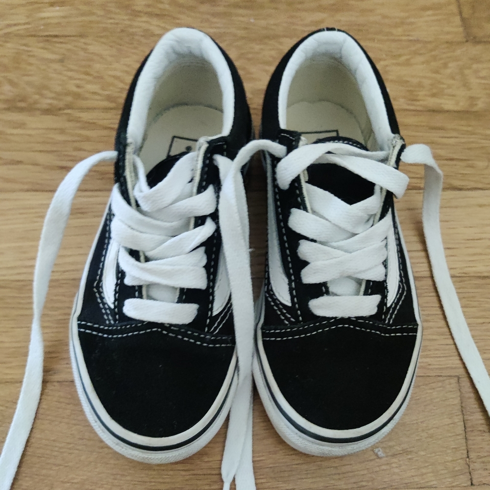 Black lace up Vans